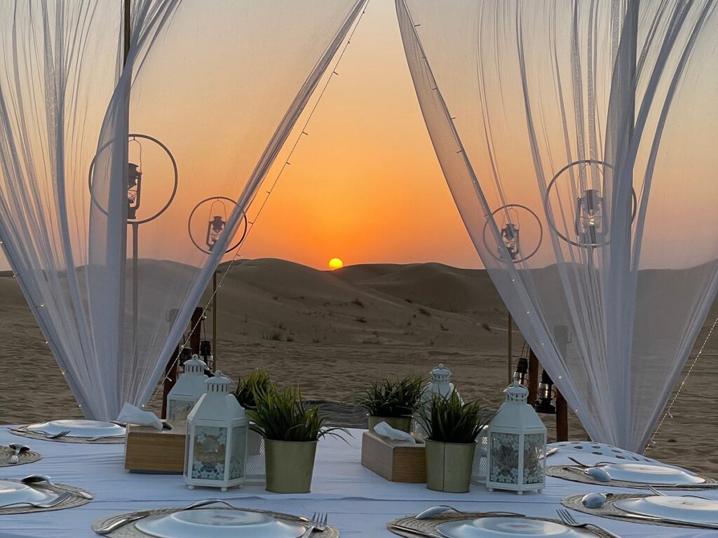review glamping desert dubai
